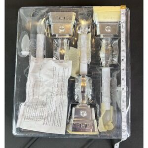 Bethlehem Style Lights Window Candles w/ sensor Battery Operated Set of 4 EUC